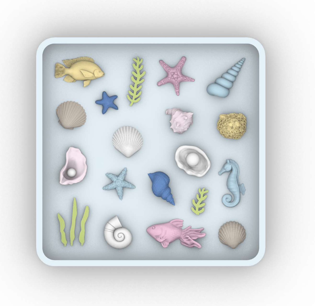 Resin Art Guide - 3D 오션 액세서리 레진 주조 몰드