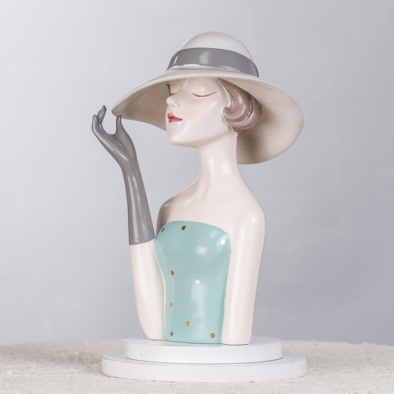 인스타그램 스타일 소녀 조각상 - 북유럽 레진 장식품, - Resin Art Instagram 리뷰 및 가격