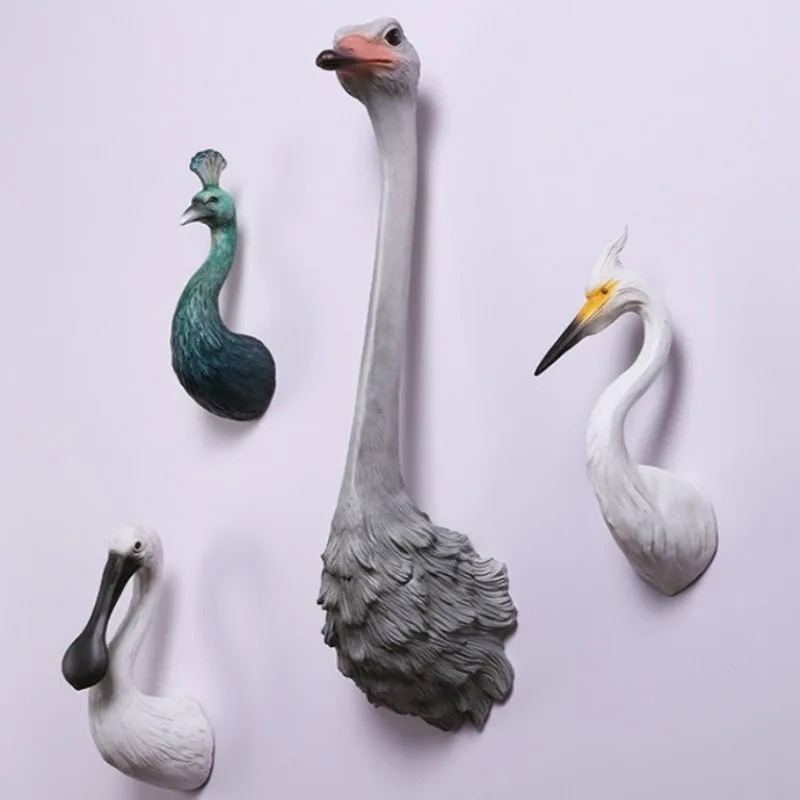 간단한 예술 새 머리 이미지 장식품 크리 에이 티브 교 - Resin Art Images 리뷰 및 가격