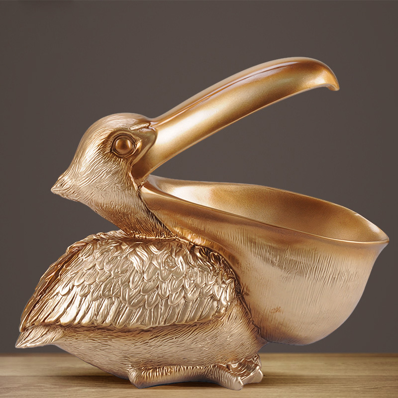 ‌ 토칸 펠리컨 장식품, 키 트레이 현관 장식, 바 캐 - Resin Art Unique Ideas 리뷰 및 가격