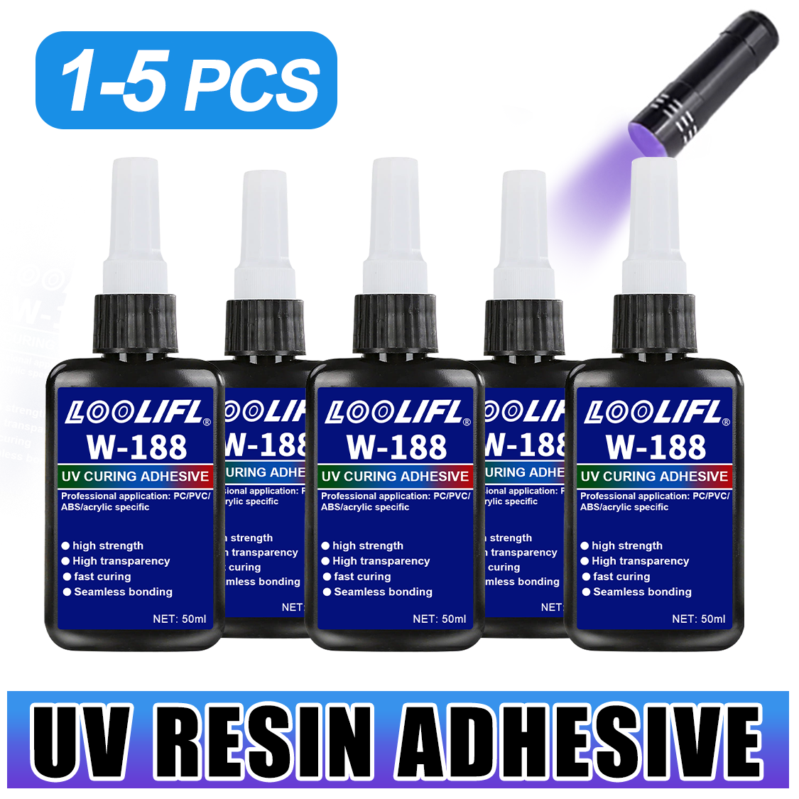LOOLIFL 188 강력 50ml UV 레진 접착제  - Resin Art Lamp 리뷰 및 가격